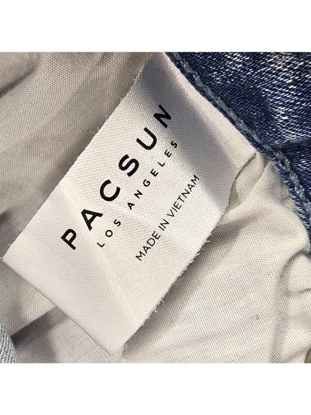 PacSun Stacked Skinny Jeans Men 34x32 Light Wash Moto Stretch Denim Pants VTG - Picture 5 of 12